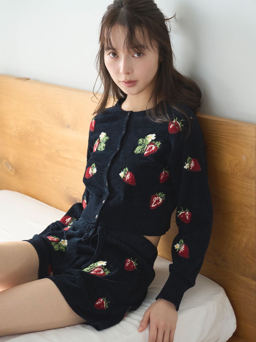 SNIDEL HOME「ストロベリーニットショートパンツ」|ルームウェア|