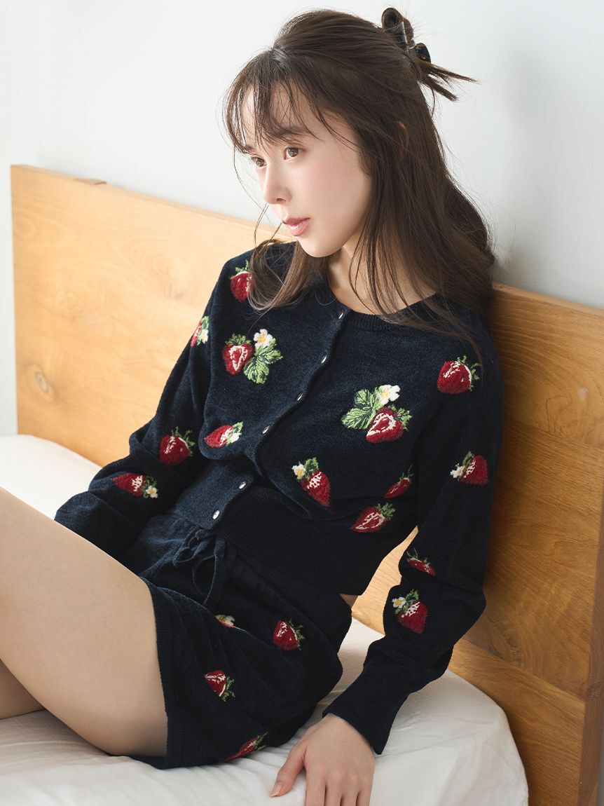 SNIDEL HOME「ストロベリーニットショートパンツ」|ルームウェア|