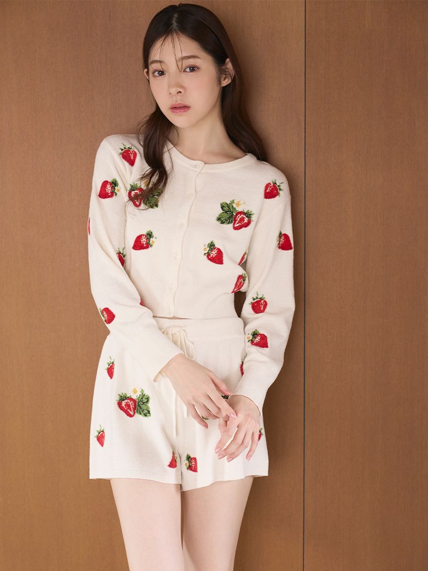 SNIDEL HOME「ストロベリーニットカーディガン」|ルームウェア|
