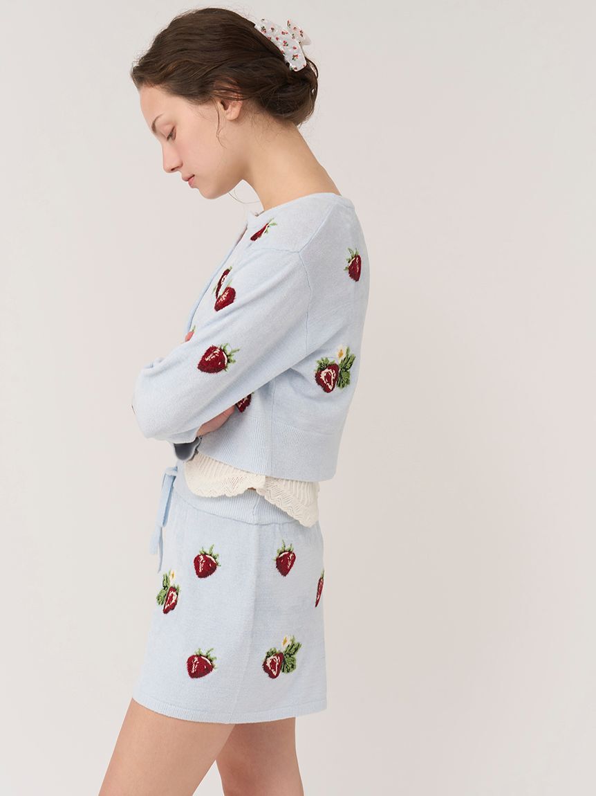 SNIDEL HOME「ストロベリーニットカーディガン」|ルームウェア|