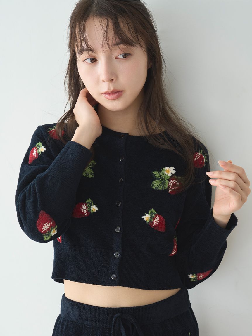 SNIDEL HOME「ストロベリーニットカーディガン」|ルームウェア|