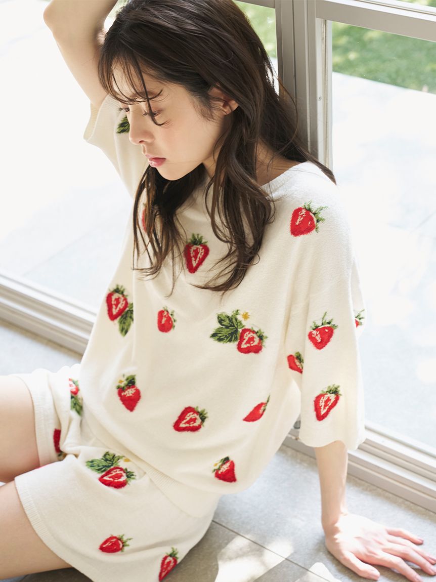 SNIDEL HOME「ストロベリーニットプルオーバー」|ルームウェア|IVR