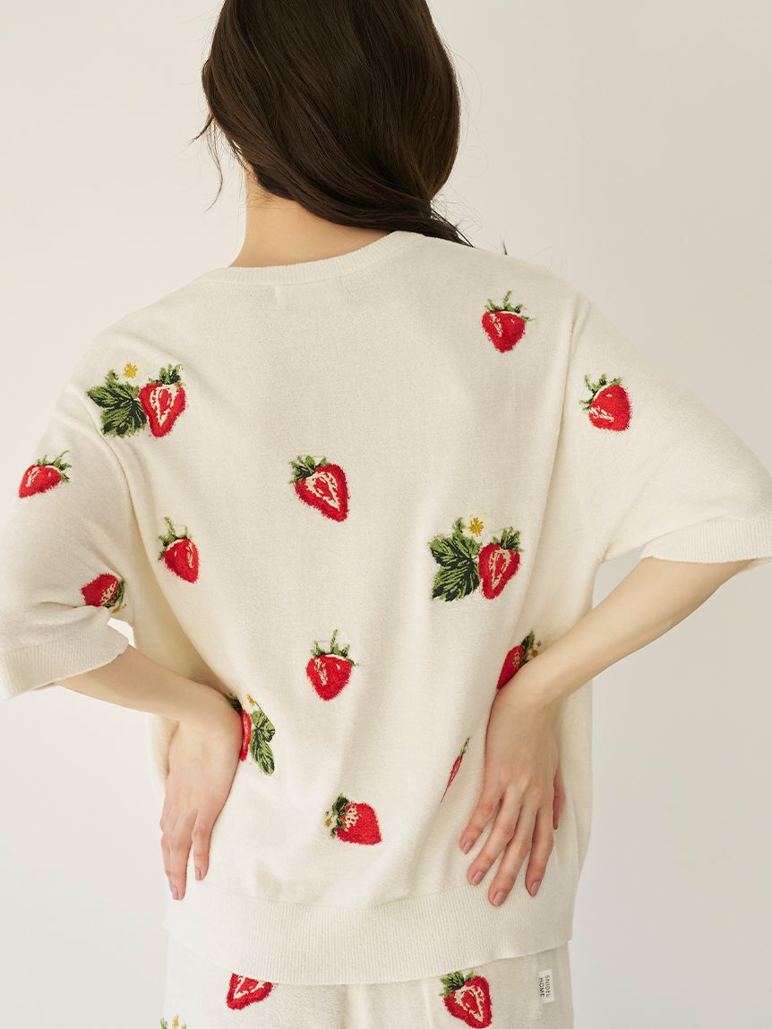 SNIDEL HOME「ストロベリーニットプルオーバー」|ルームウェア|