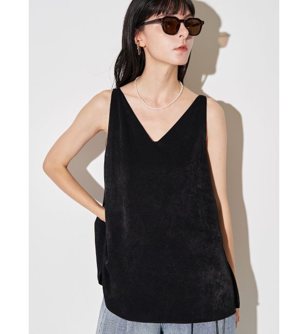 ELENDEEK「SATIN FLARED CAMI」|キャミソール|