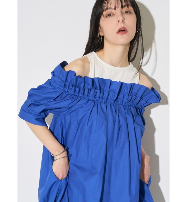 ELENDEEK「COCOON OFF-SHOULDER OP」|ワンピース|