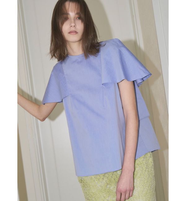 ELENDEEK「CAPE LIKE BL」|シャツ・ブラウス|ブルー
