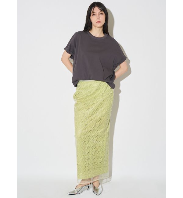 ELENDEEK「EMBROIDERY I-LINE SK」|スカート|