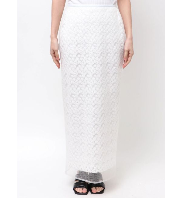 ELENDEEK「EMBROIDERY I-LINE SK」|スカート|