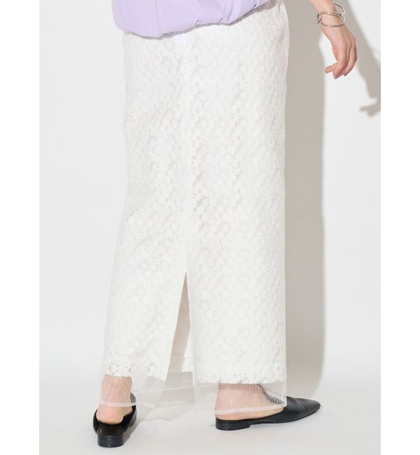 ELENDEEK「EMBROIDERY I-LINE SK」|スカート|