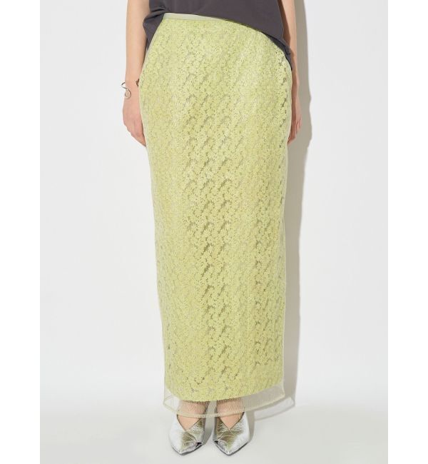 ELENDEEK「EMBROIDERY I-LINE SK」|スカート|