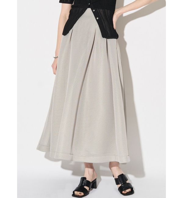 ELENDEEK「MESH BONDING FLARED SK」|スカート|