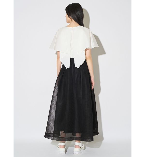 ELENDEEK「MESH BONDING FLARED SK」|スカート|