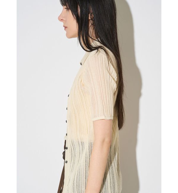ELENDEEK「SHEER PLEATS KT TOP」|ニット・セーター|