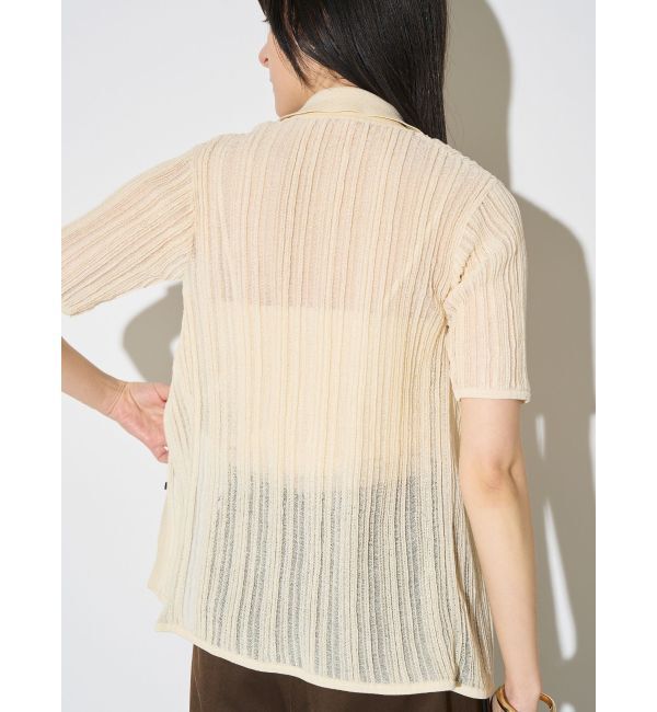 ELENDEEK「SHEER PLEATS KT TOP」|ニット・セーター|