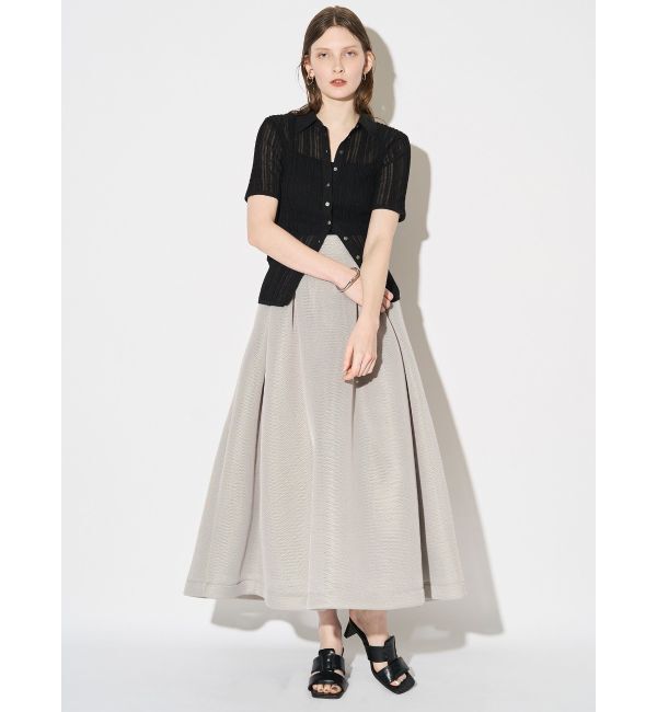 ELENDEEK「SHEER PLEATS KT TOP」|ニット・セーター|