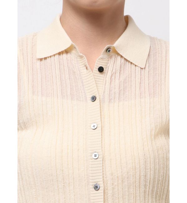 ELENDEEK「SHEER PLEATS KT TOP」|ニット・セーター|