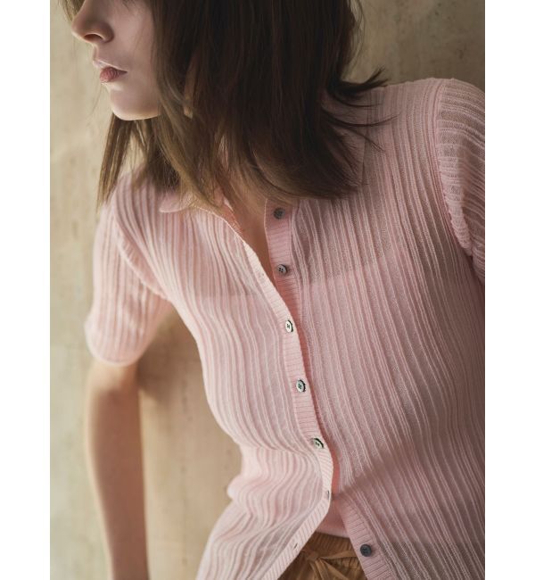 ELENDEEK「SHEER PLEATS KT TOP」|ニット・セーター|