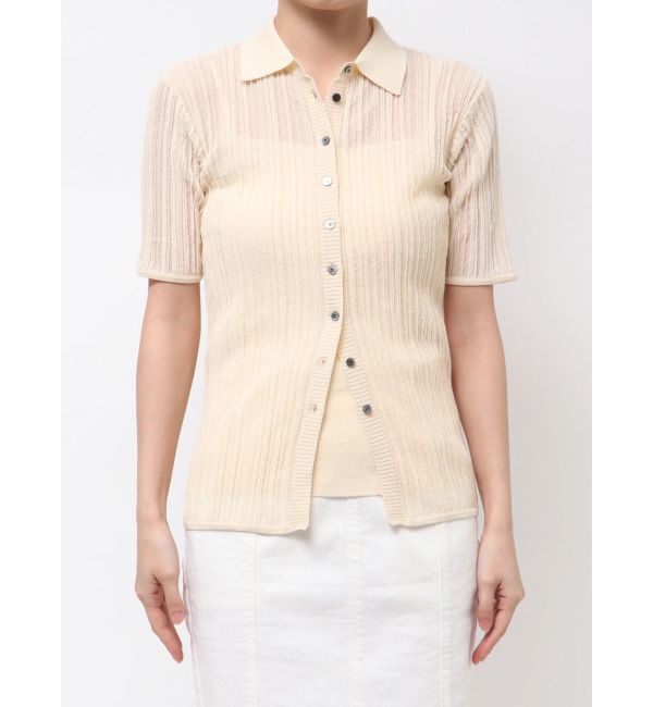 ELENDEEK「SHEER PLEATS KT TOP」|ニット・セーター|