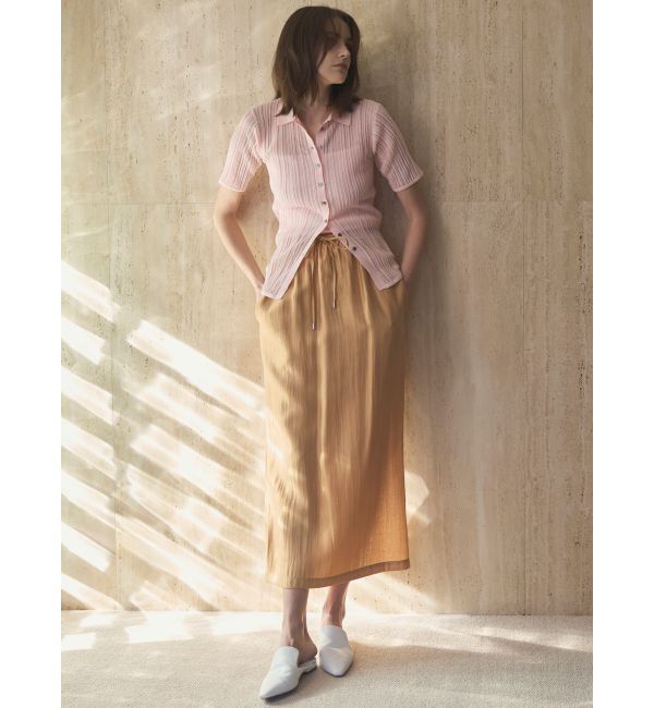 ELENDEEK「SHEER PLEATS KT TOP」|ニット・セーター|