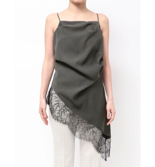 ELENDEEK「ASYMMETRY DRAPE CAMI」|キャミソール|