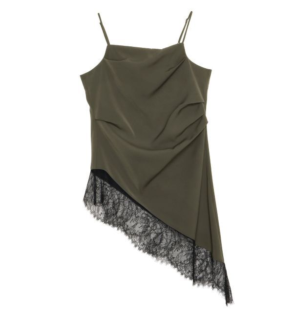 ELENDEEK「ASYMMETRY DRAPE CAMI」|キャミソール|