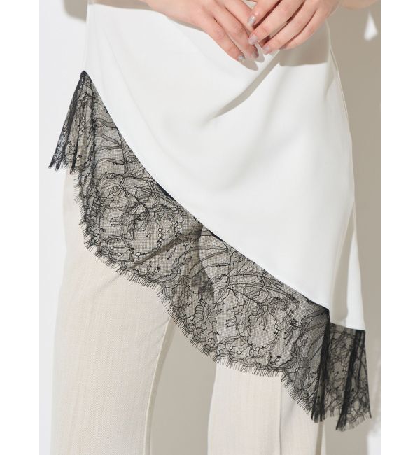 ELENDEEK「ASYMMETRY DRAPE CAMI」|キャミソール|