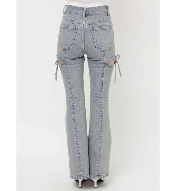 RESEXXY「カットアウトリボンデニムパンツ」|その他|