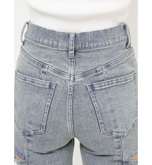 RESEXXY「カットアウトリボンデニムパンツ」|その他|