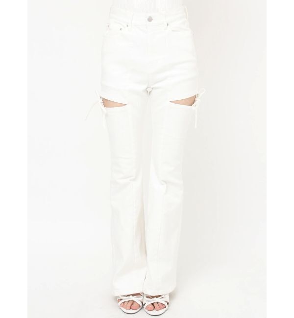 RESEXXY「カットアウトリボンデニムパンツ」|その他|