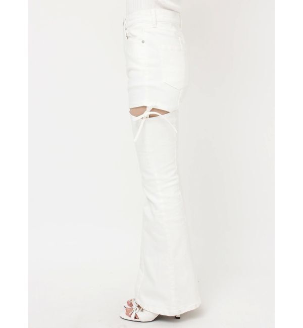 RESEXXY「カットアウトリボンデニムパンツ」|その他|