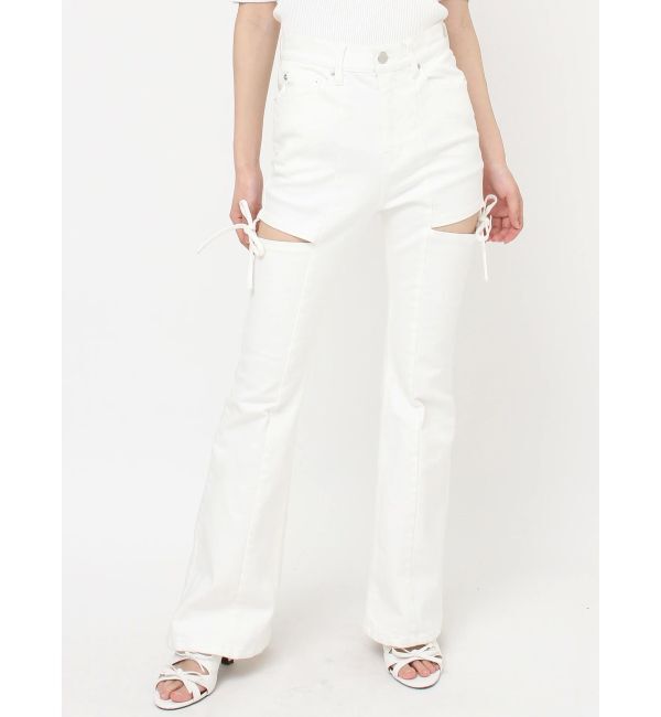 RESEXXY「カットアウトリボンデニムパンツ」|その他|