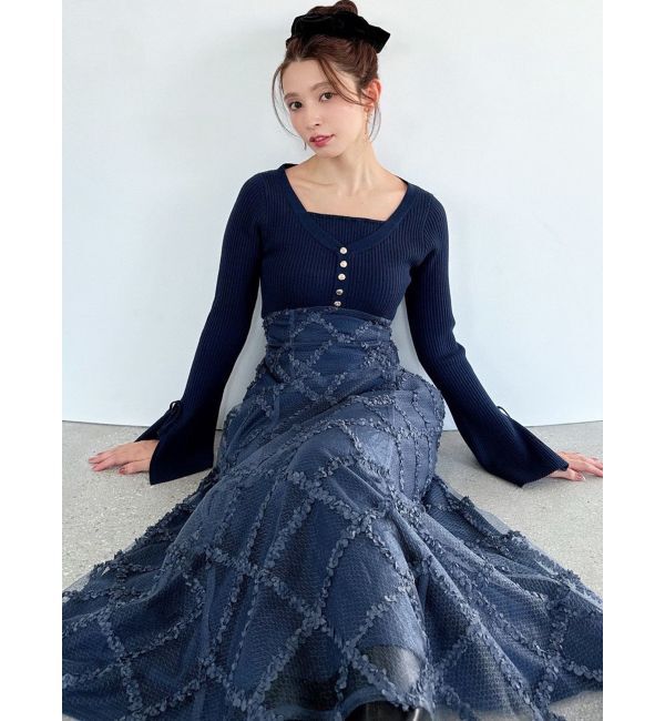 RESEXXY「ドッキングニットフレアワンピース」|ワンピース|