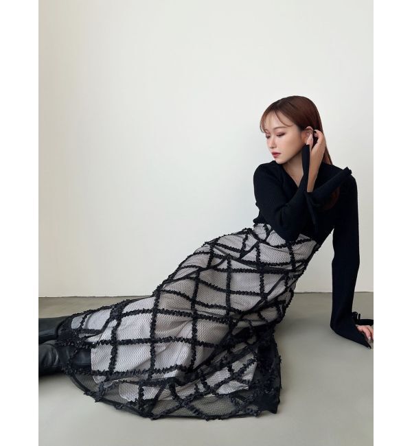 RESEXXY「ドッキングニットフレアワンピース」|ワンピース|