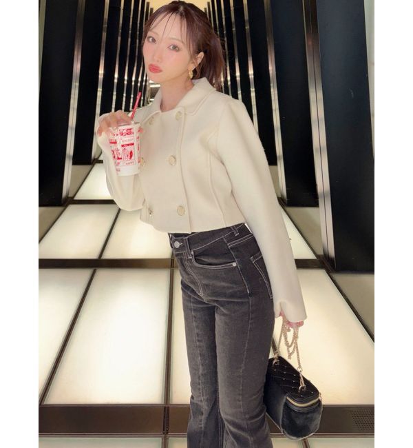 RESEXXY「ダブルブレストショートコート【セットアップ着用可能】」|その他|