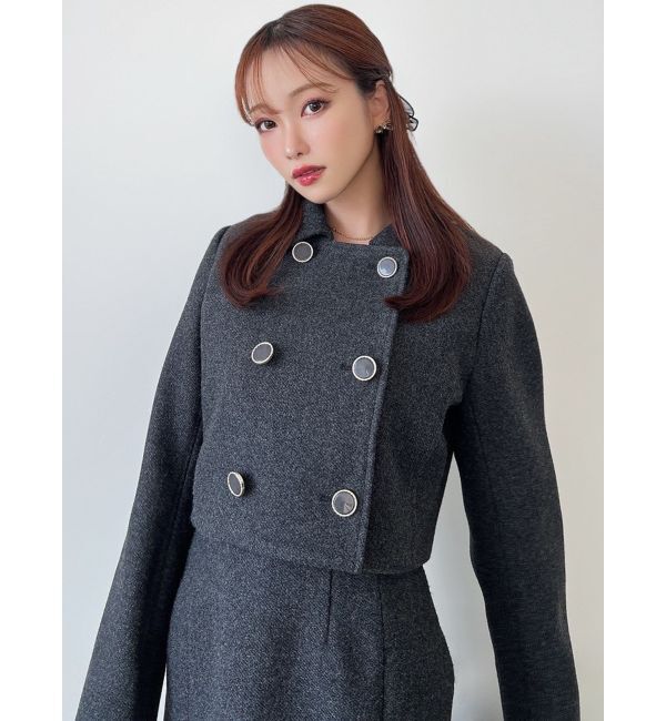 RESEXXY「ダブルブレストショートコート【セットアップ着用可能】」|その他|