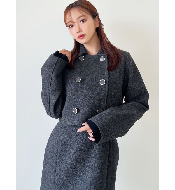 RESEXXY「ダブルブレストショートコート【セットアップ着用可能】」|その他|