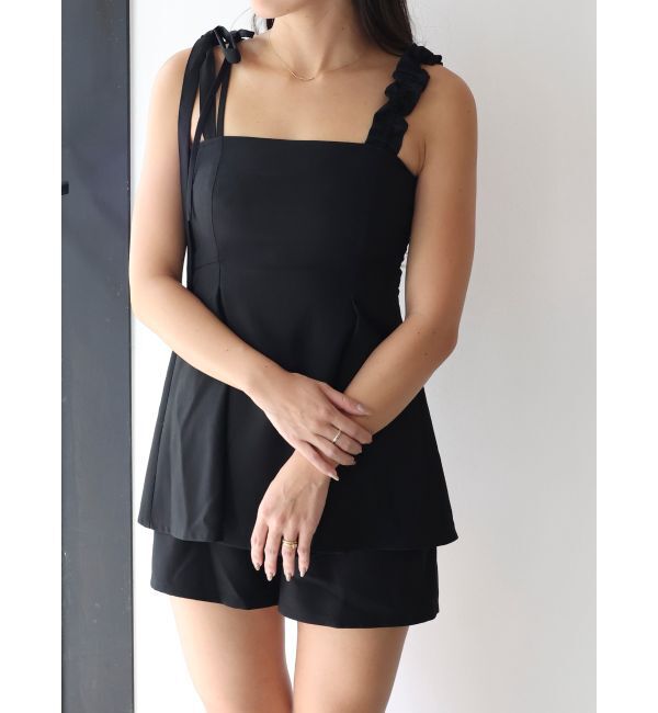 dazzlin「ペプラムロンパース」|ワンピース|
