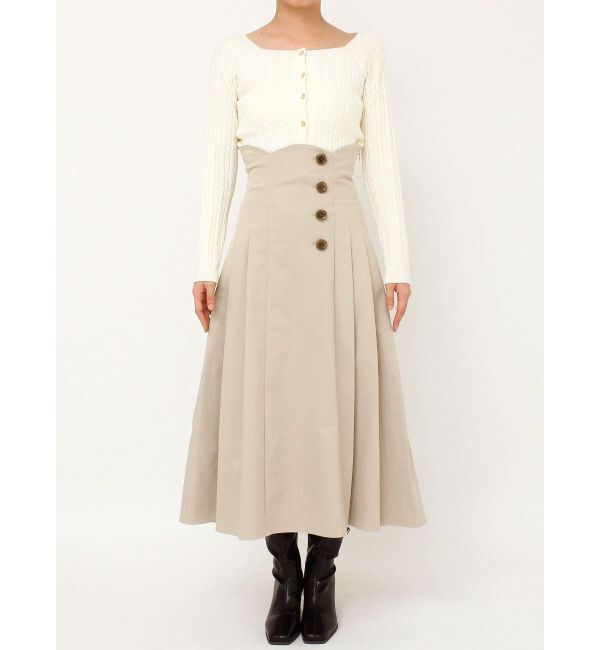 dazzlin「サイドプリーツトレンチコルセットスカート」|スカート|