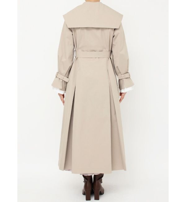 dazzlin「ビッグカラーフリルスリーブトレンチコート」|トレンチコート|