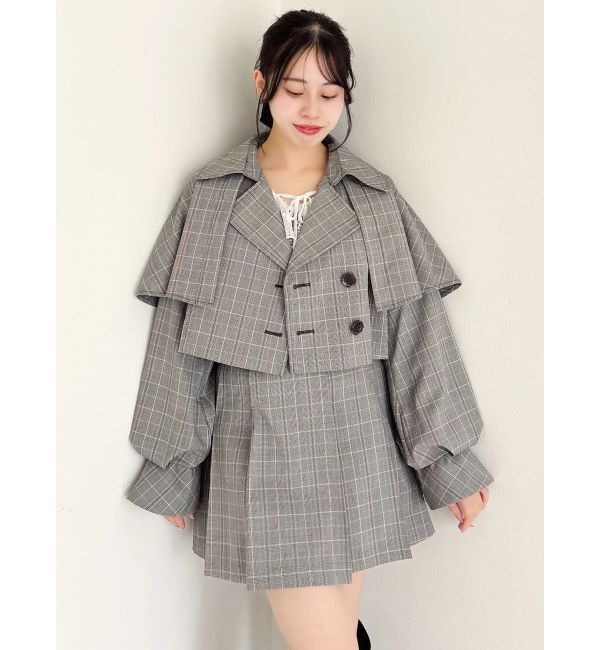 dazzlin「ケープショートトレンチジャケット」|トレンチコート|