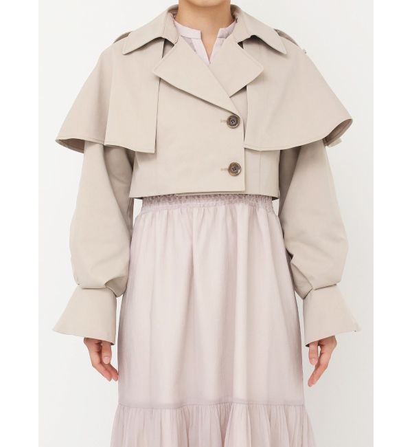 dazzlin「ケープショートトレンチジャケット」|トレンチコート|