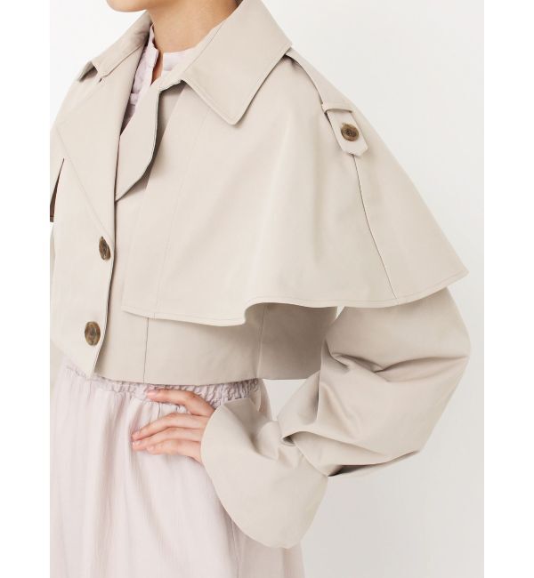 dazzlin「ケープショートトレンチジャケット」|トレンチコート|