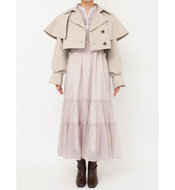 dazzlin「ケープショートトレンチジャケット」|トレンチコート|