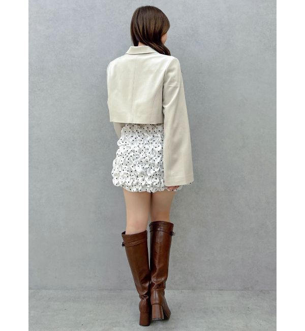 dazzlin「【WEB限定】ショートシングルジャケット」|テーラードジャケット|