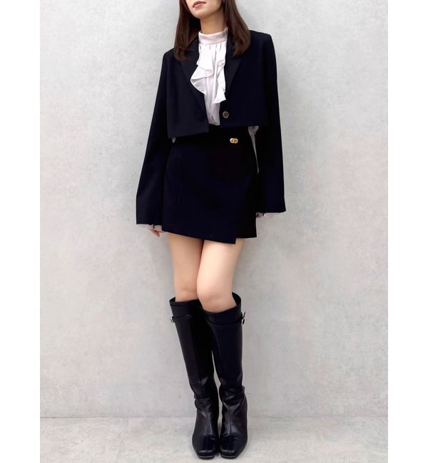 dazzlin「【WEB限定】ショートシングルジャケット」|テーラードジャケット|