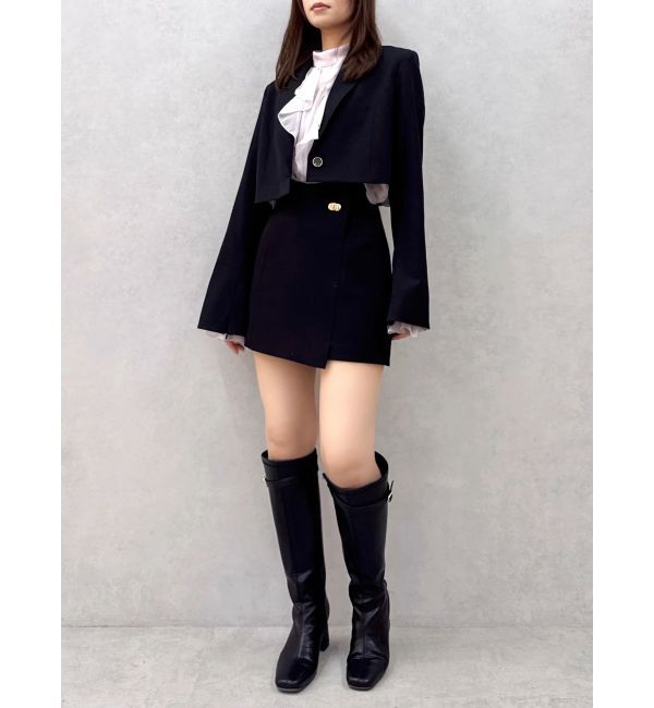 dazzlin「【WEB限定】ショートシングルジャケット」|テーラードジャケット|