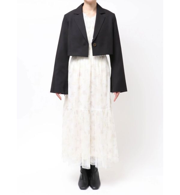 dazzlin「【WEB限定】ショートシングルジャケット」|テーラードジャケット|