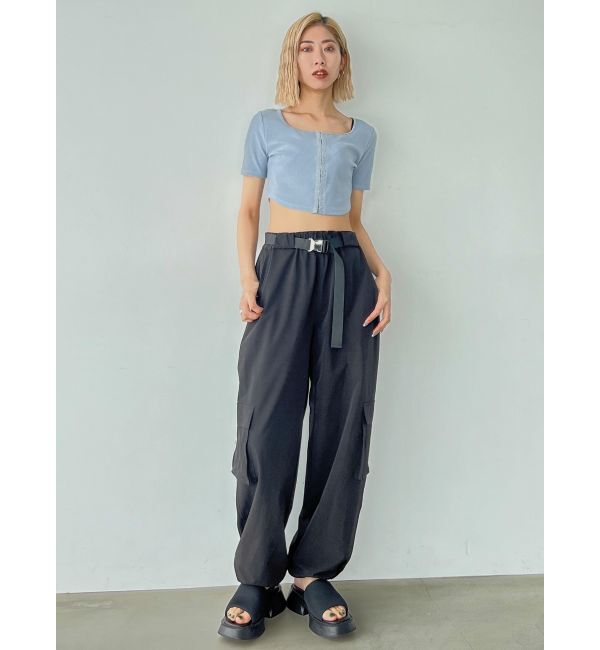 EMODA「ラウンドフックショートトップ」|Tシャツ・カットソー|