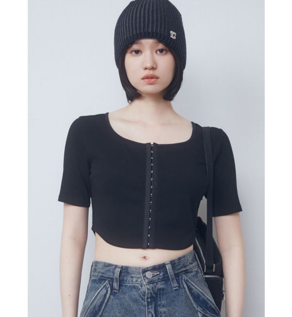 EMODA「ラウンドフックショートトップ」|Tシャツ・カットソー|