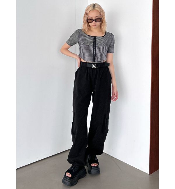 EMODA「ラウンドフックショートトップ」|Tシャツ・カットソー|